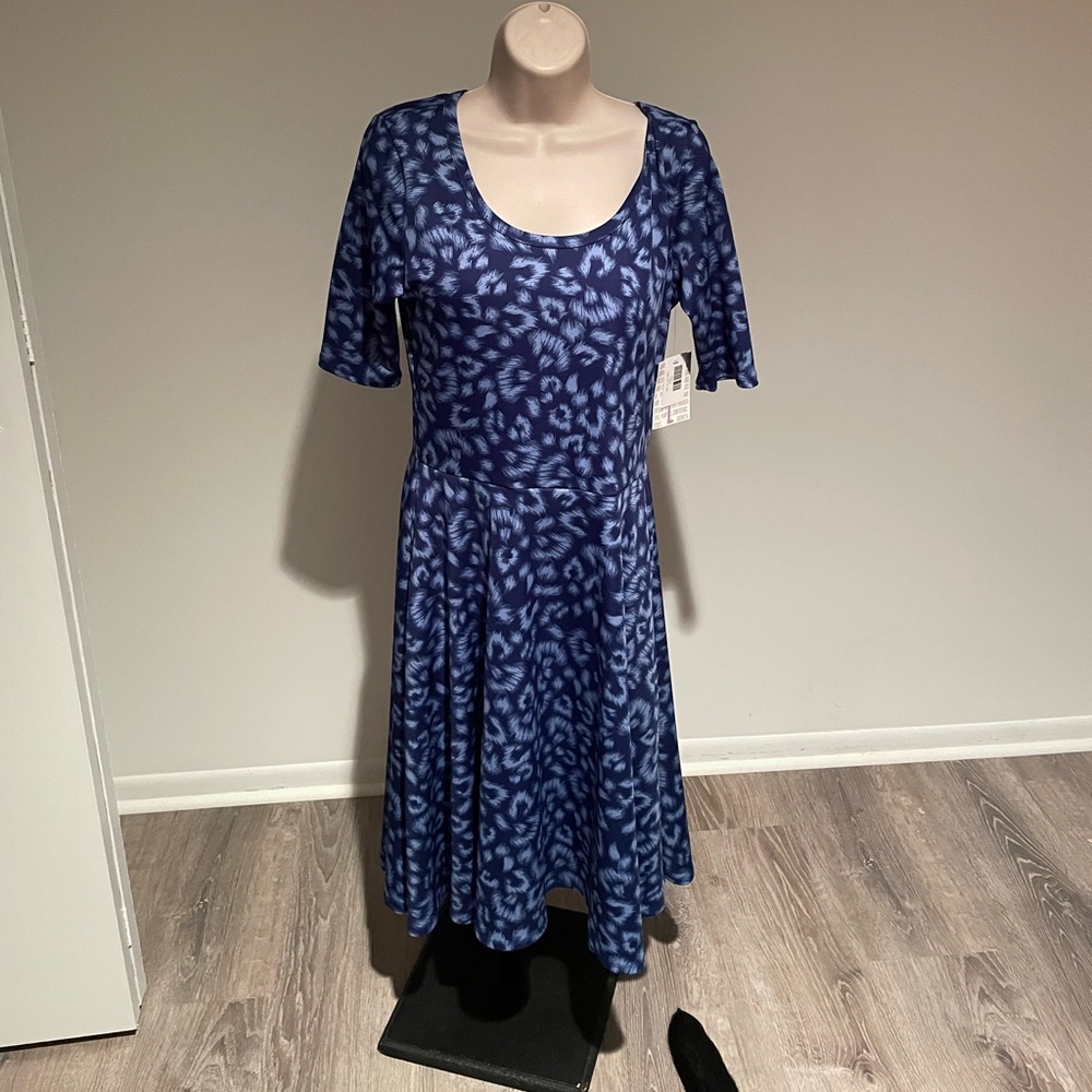 Blue Cheetah Nicole Dress
